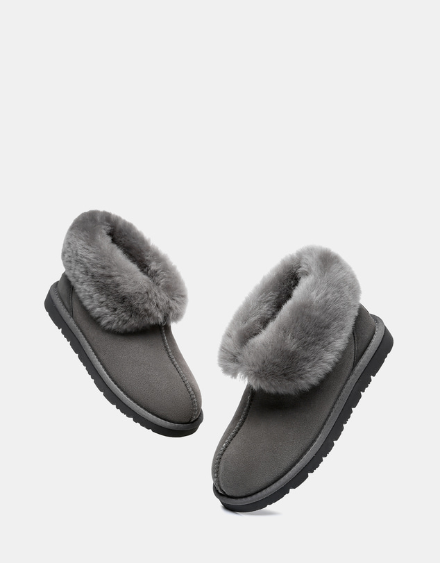 EVERAU - EverAU Ugg Mallow Slipper Sheepskin Upper House Shoes