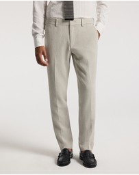 Calibre - Slim Textured Wool Pants Neutral
