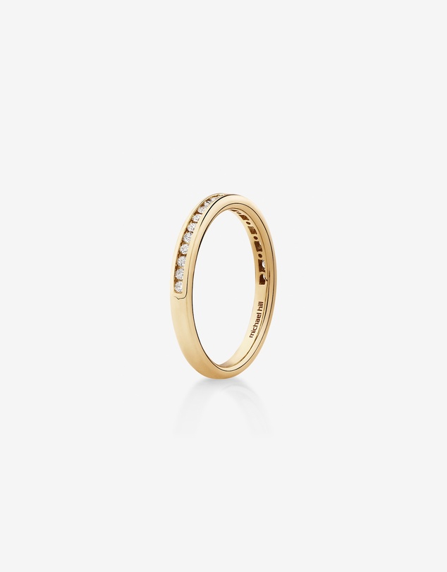 Michael Hill - Wedding Band with 0.20 Carat TW of Diamonds in 14kt Yellow Gold