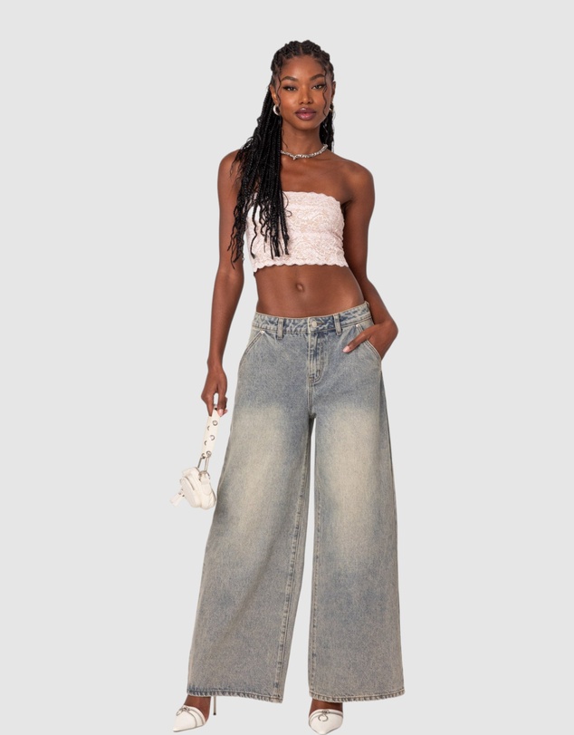 EDIKTED - Nadine Lace Tube Top