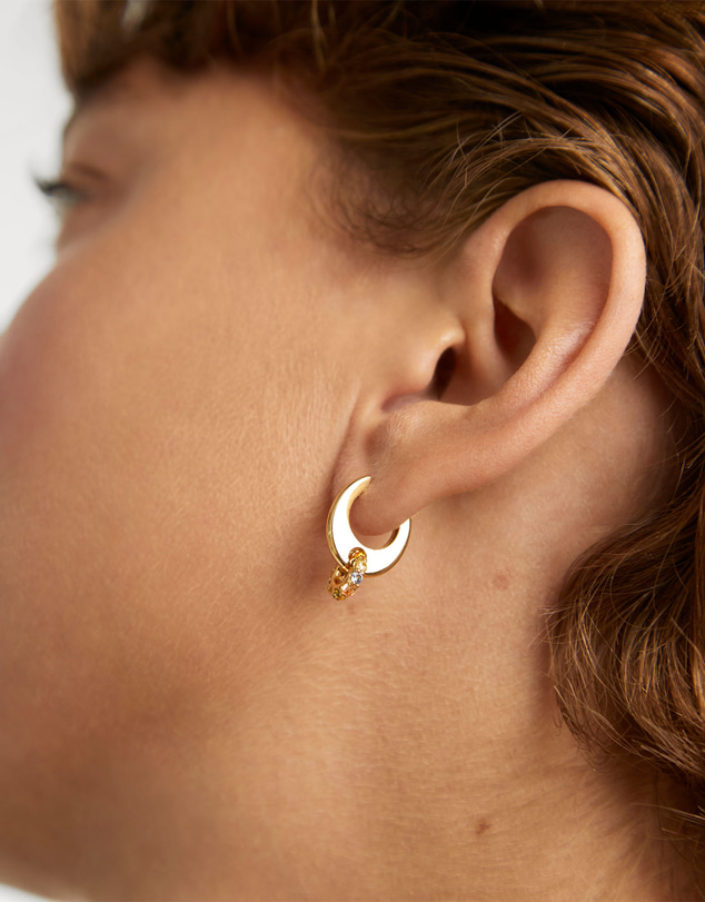 PDPAOLA - Rainbow Spin Hoop Earrings