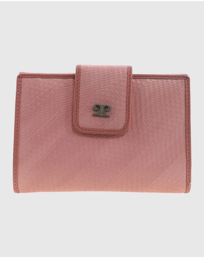 Pierre Cardin - Woven Leather Long Wallet with RFID