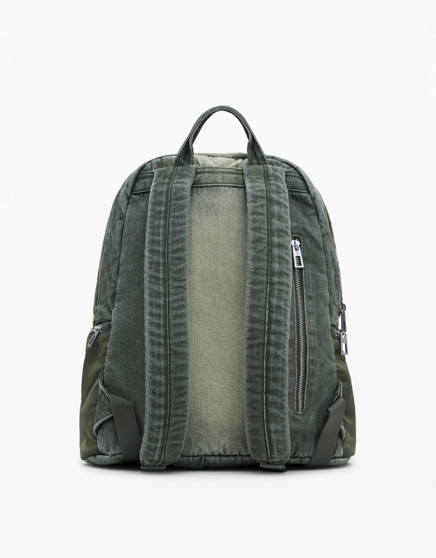 Desigual - Large combined denim backpack