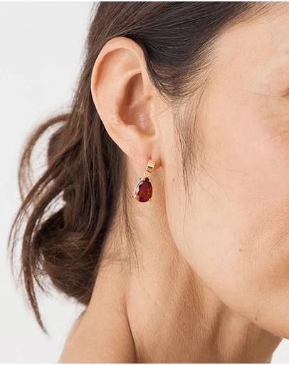 Forcast - Rouge Stone Earrings