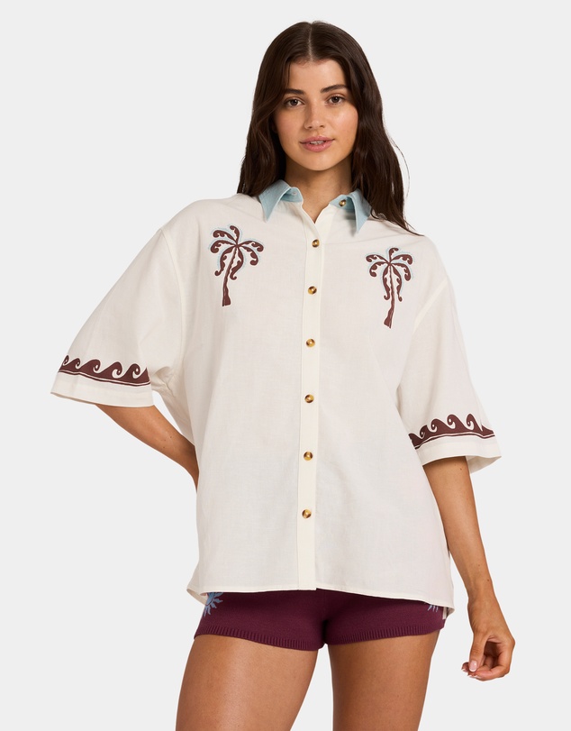 Billabong - Womens Surf Cowgirl Short Sleeve Shirt