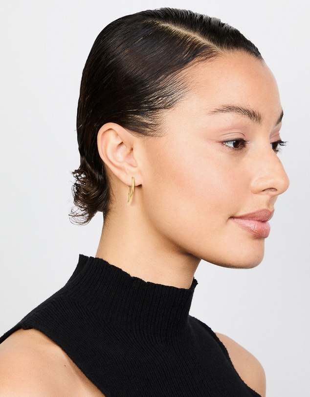 Lovisa - Waterproof Gold Plated Stainless Steel Fine Hoop Earrings