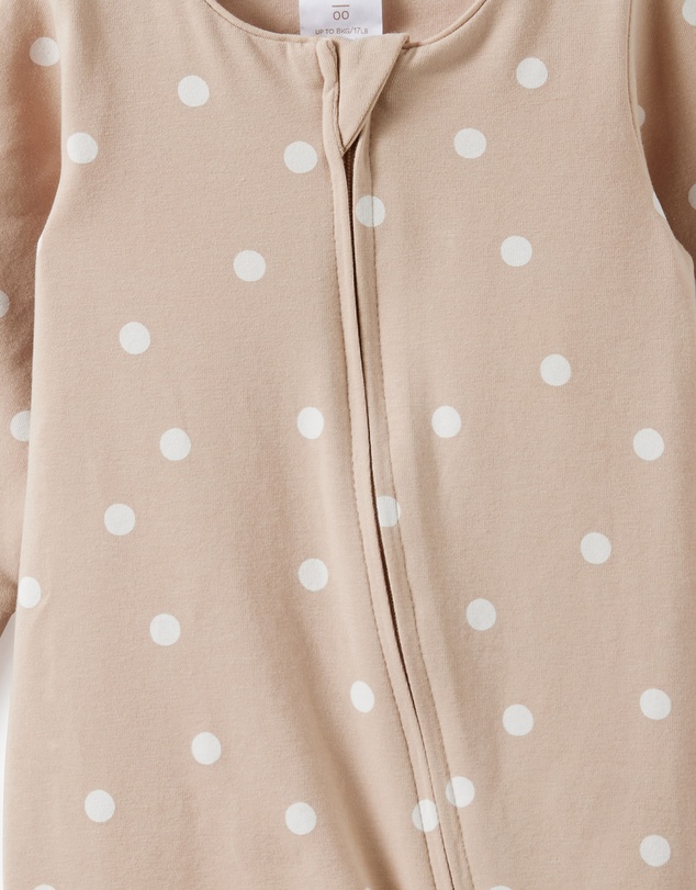 Cotton On Kids - Growie Long Sleeve Zip Romper