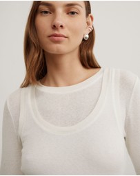 Witchery - Long Sleeve Overlay Top