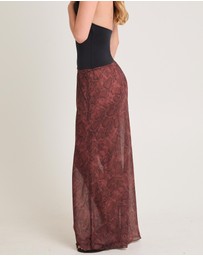 Alice In The Eve - Umah Snake Sheer Maxi Skirt