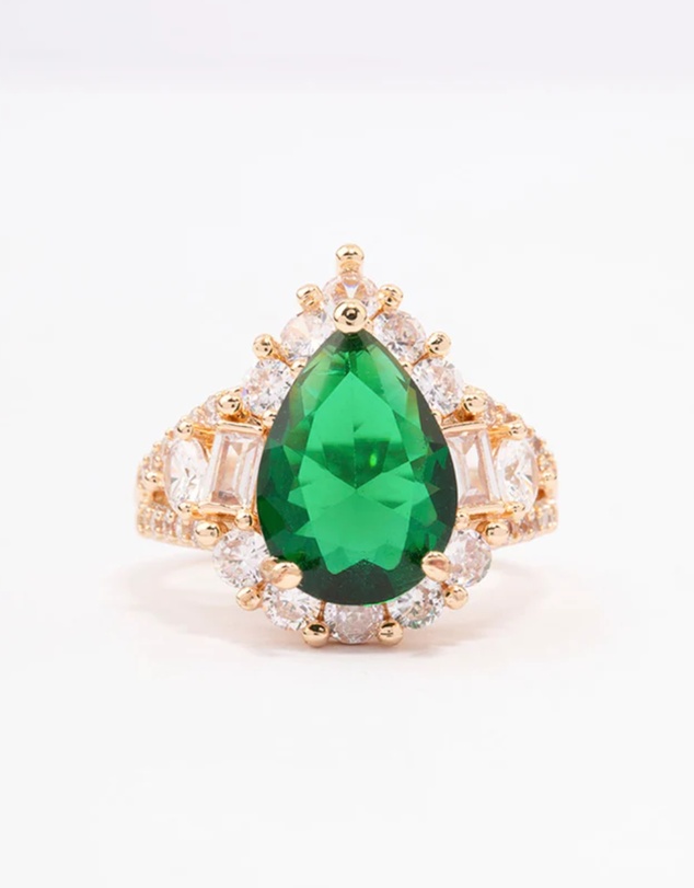 Lovisa - Green Grand Pear Cocktail Ring