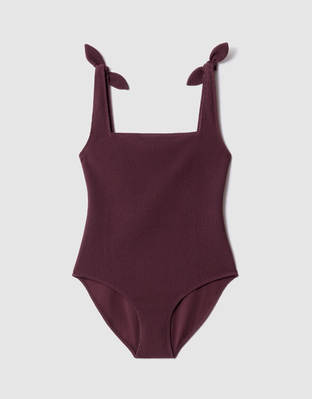& Other Stories - Textured Bow Tie Swimsuit