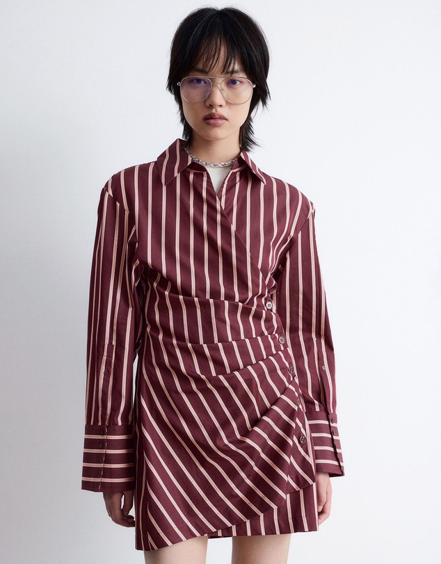 & Other Stories - Wrap Shirt Mini Dress