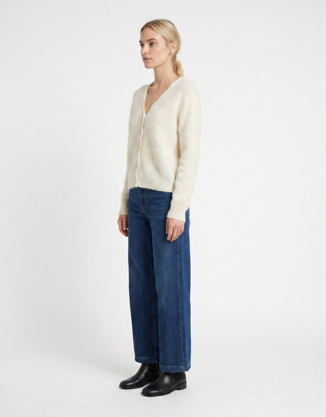 SILK MAGNOLIA - Cashmere, Silk, Wool Cardigan