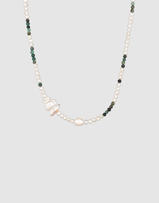 Haze & Glory - ICONIC EXCLUSIVE - Crazy Pearl and Turquoise Necklace