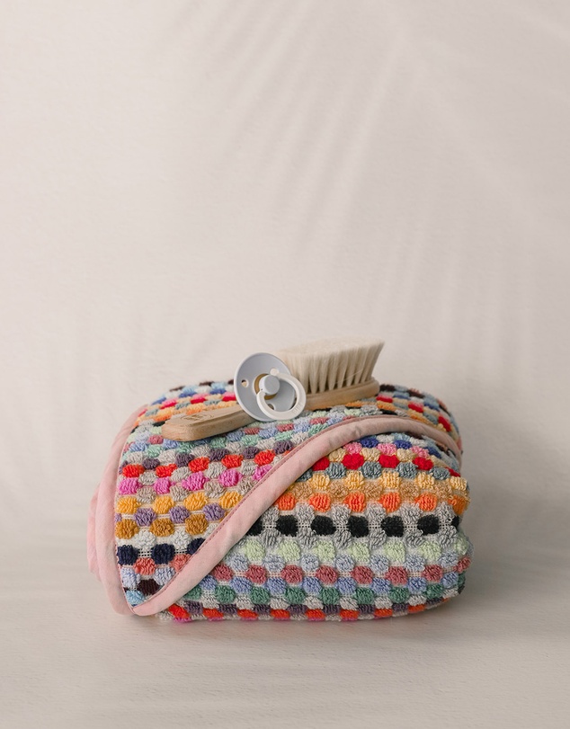 Miss April - Pompom Hooded Baby Towel