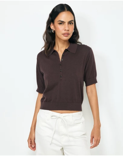 AERE - Abbey SS Knit Polo