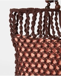 & Other Stories - Bead-Detail Crocheted Tote Bag