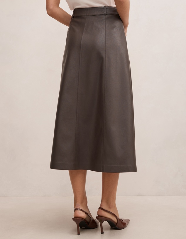 Forever New - Isla Vegan Leather Midi Skirt