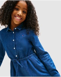 Tommy Hilfiger - Stretch Denim Shirt Dress - Kids