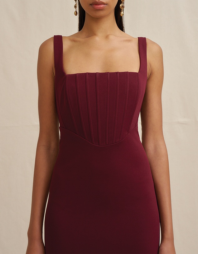 BY JOHNNY. - Basia Bodice Midi Dress