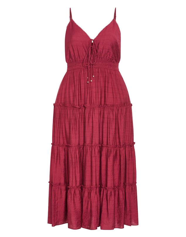 City Chic - Aiza Tier Maxi Dress