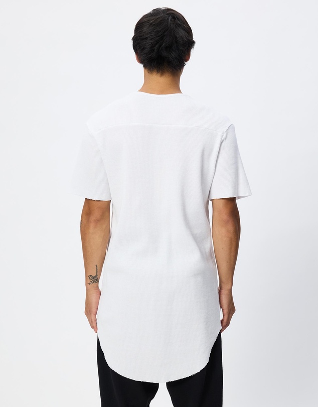 Surrounded By Ghosts - The Arsenic Relaxed Waffle Knit Long Tail T-Shirt