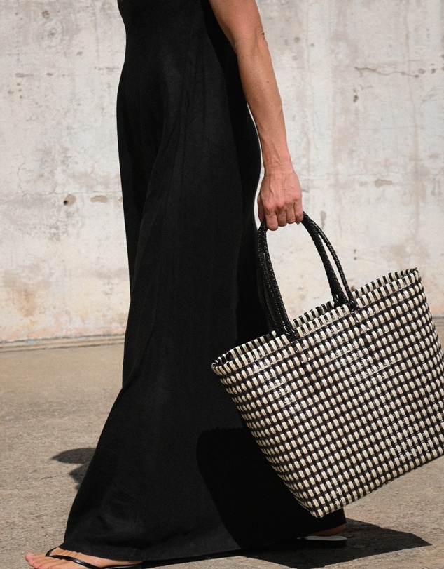 Mimmi Terra - Woven Traveller Tote Tiramisu