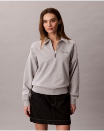 Calvin Klein Jeans - French Terry Relaxed Quarter Zip Sweatshirt