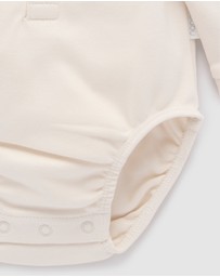 Purebaby - Thick Bodysuit with Collar - Kids-Babies