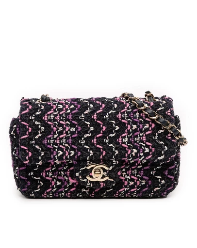 Pre-Loved by Azura Reborn - Pre-Loved Mini Rectangular Classic Multicolor Cotton Stitched Single Flap