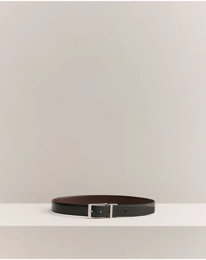 Trenery - Ballard Reversible Belt in Chocolate