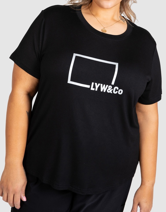 Love Your Wardrobe - LYW & Co Foil Print Tee