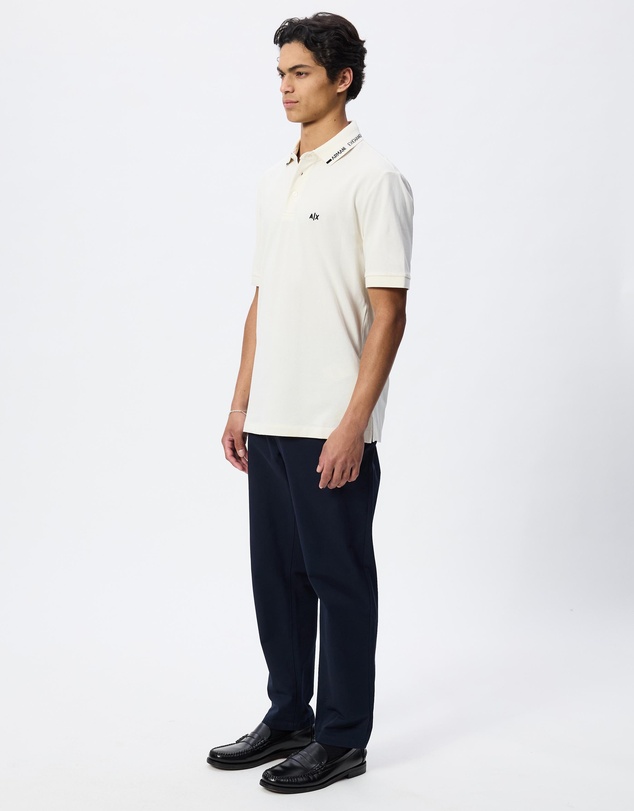 Armani Exchange - Regular Fit Cotton Pique Polo Shirt