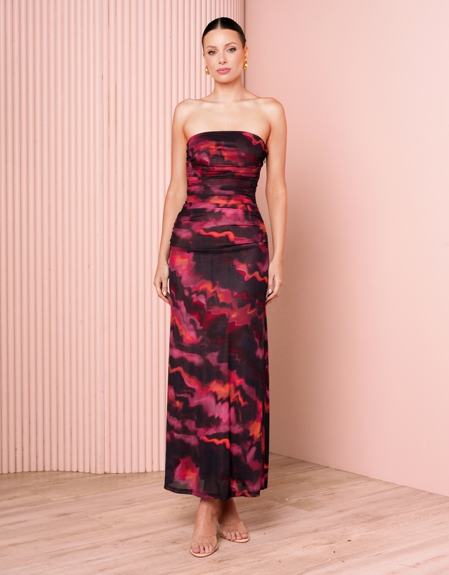 Azzurielle - Flore Strapless Maxi Dress