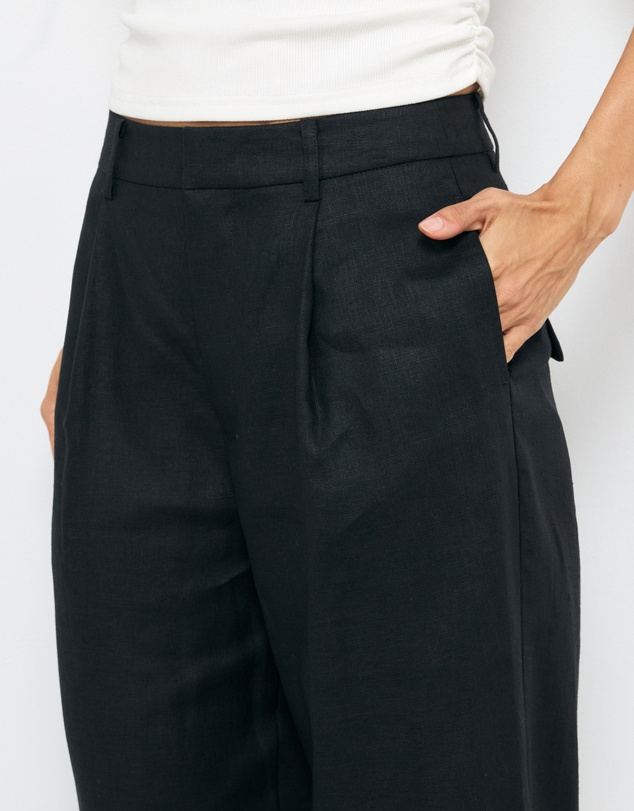 AERE - Straight Leg Linen Pants