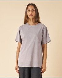 CAMIXA - Teesha Oversized Distressed Cotton T-Shirt