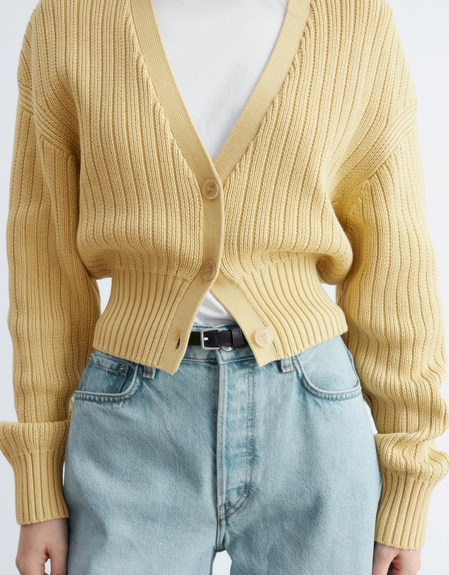 & Other Stories - Rib-Knit Cotton Cardigan