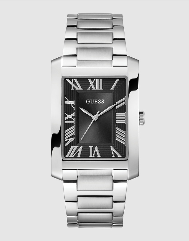 GUESS - Guess Men's Silver Tone 33.7mm Analogue Watch