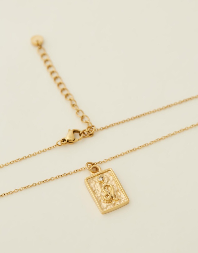 Carly Paiker - Leo Star Sign Zodiac Tag Necklace