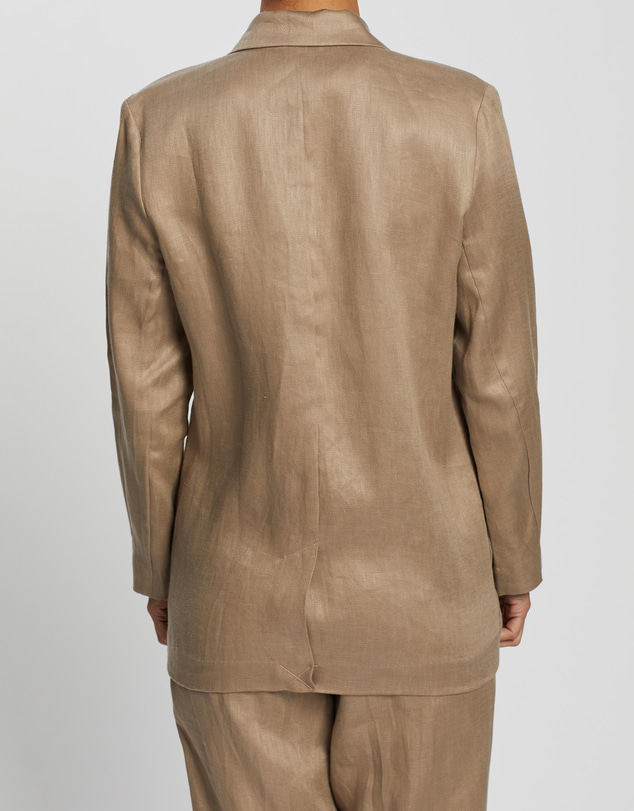 Assembly Label - Double Breasted Linen Blazer
