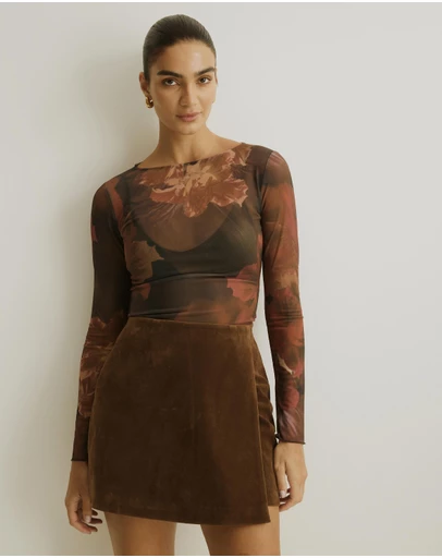 Atmos&Here - Zerea Mesh Print Top