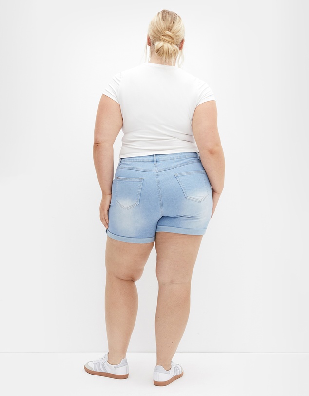 City Chic - Clean Hi Waist Denim Short