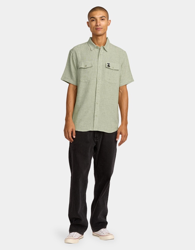 RVCA - Mens KSL Yarn Dye Short Sleeve Shirt
