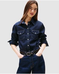 Tommy Jeans - Dark Denim Western Shirt