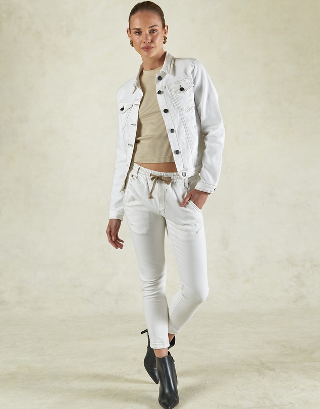DRICOPER DENIM - Dita Ivory Denim Jacket