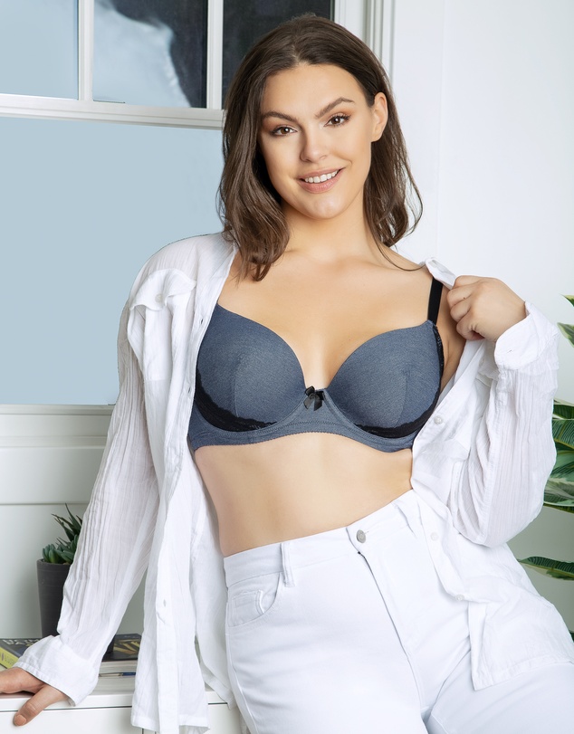 Parfait - Casey Denim Wired Plunge T-Shirt Bra