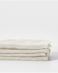 Aura Home - Vintage Pure Linen Napkins Set of 4