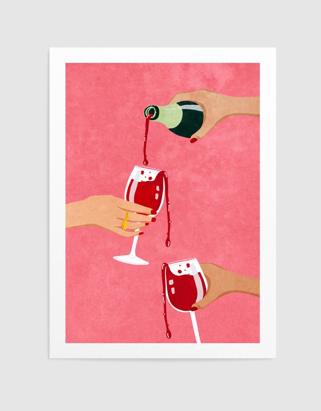 Olive et Oriel - Cheers To My Girl Gang by Raissa Oltmanns Art Print