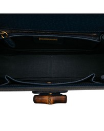 Pre-Loved by Azura Reborn - Pre-Loved 100th Anniversary Medium GG Coated Canvas Kaleidoscope 1947 Bamboo Top Handle Bag