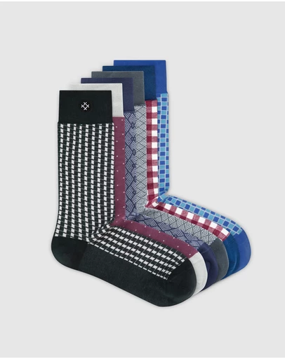 Sockdaily - Orbit 6 Pack Crew Socks